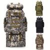 1pc 100L Nylon Outdoor Backpack, Hiking Sports Camping Backpack