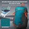 Large Capacity Mountaineering Backpack, Multi-functional Design, Tear Resistant Sports Backpack, High Strength Breathable Strap, Easy To Carry, Waterproof Camping Hiking Backpack