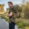 Men's Trekking Backpack, Large Capacity Outdoor Camping Bag, Multi-functional Backpack With Double Handle, Perfect For Car Trunk