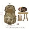 1pc Outdoor Hiking Travel Cycling Bag, Nylon Fitness Commuter Computer Bag, Portable Sport Camping Hunting Rucksack
