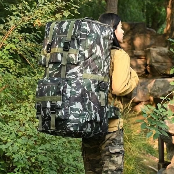 1pc Outdoor 120L Large Capacity Travel Backpack, Multi-functional Mountaineering Backpack