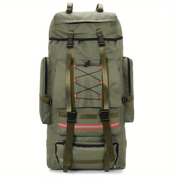 1pc Men's 130L Extra Large Backpack, Enthusiast Outdoor Camping Backpack, Travel Super Large Capacity Backpack
