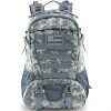 1pc 35L Nylon Outdoor Travel Hiking Rucksack, Camping Hunting Climbing Casual Bag