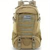 1pc 35L Nylon Outdoor Travel Hiking Rucksack, Camping Hunting Climbing Casual Bag