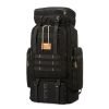 1pc Outdoor Backpack Canvas Travel Bag, Outdoor Large Capacity Luggage Bag, Multi-functional Hiking Backpack
