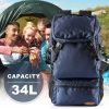 Large Capacity Travel Outdoor Backpack, Multifunctional Camping Hiking Mountaineering Backpack With Multi Pocket