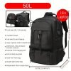 50/80L Travel Backpack With Shoe Compartment, Waterproof Sports Bagpack, Fits For 17-Inch Laptop