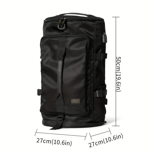 Outdoor Gym Bag Backpack, Waterproof Handbag With Shoe Compartment For Travel Sports Hiking Laptop College, Lightweight Duffle Bag