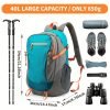 Large Capacity Mountaineering Backpack, Multi-functional Design, Tear Resistant Sports Backpack, High Strength Breathable Strap, Easy To Carry, Waterproof Camping Hiking Backpack