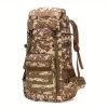 75L Men's Large Capacity Camouflage Backpack, Waterproof Travel Bag, Outdoor Mountaineering Backpack, Christmas, Halloween and Thanksgiving gifts