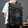 1pc Men's Extra Large Travel Bag, Outdoor Mountaineering Backpack, Waterproof Extra Large Capacity Business Travel Luggage Backpack