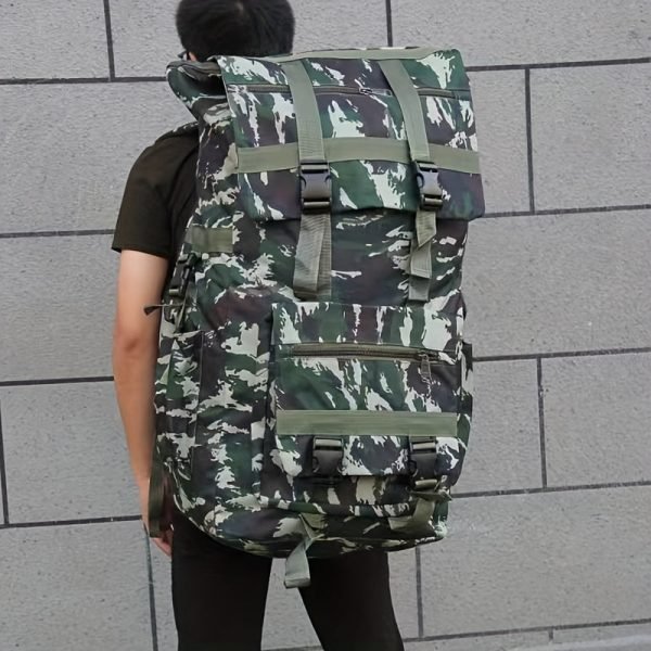 1pc Outdoor 120L Large Capacity Travel Backpack, Multi-functional Mountaineering Backpack