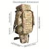 1pc 75 Liters Large Capacity Combination Large Backpack, Multi-functional Outdoor Sports Cycling Hiking Camouflage Backpack