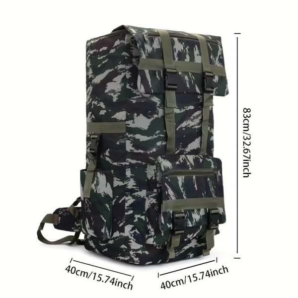 1pc Outdoor 120L Large Capacity Travel Backpack, Multi-functional Mountaineering Backpack