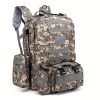 1pc 55L Sport Outdoor Hiking Large Capacity Multi-Functional Backpack, Waterproof Backpack For Training Camping