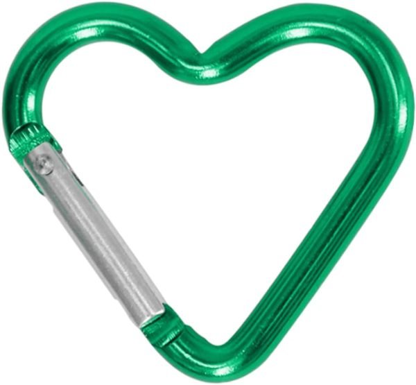 Heart Shaped Carabiner Clip Aluminum Alloy Keychain Clip Spring Snap Hook Camping Backpack Clips Heavy Duty Carabiner Lightweight Aluminum Alloy Keychain Clip Backpack Carabiner Rustproof
