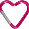 Heart Shaped Carabiner Clip Aluminum Alloy Keychain Clip Spring Snap Hook Camping Backpack Clips Heavy Duty Carabiner Lightweight Aluminum Alloy Keychain Clip Backpack Carabiner Rustproof