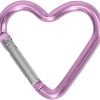 Heart Shaped Carabiner Clip Aluminum Alloy Keychain Clip Spring Snap Hook Camping Backpack Clips Heavy Duty Carabiner Lightweight Aluminum Alloy Keychain Clip Backpack Carabiner Rustproof