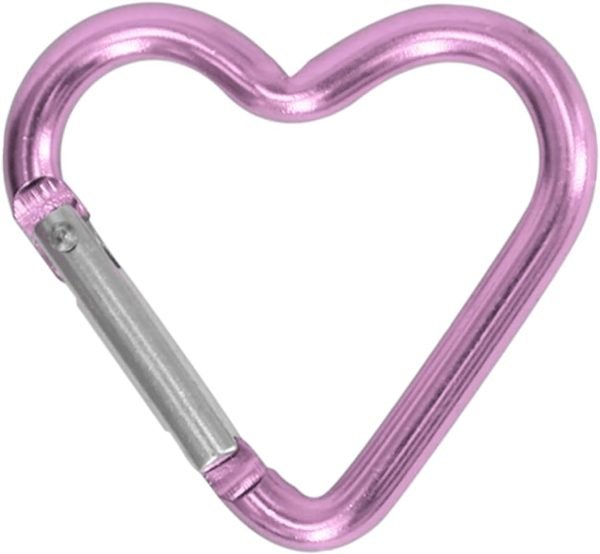 Heart Shaped Carabiner Clip Aluminum Alloy Keychain Clip Spring Snap Hook Camping Backpack Clips Heavy Duty Carabiner Lightweight Aluminum Alloy Keychain Clip Backpack Carabiner Rustproof