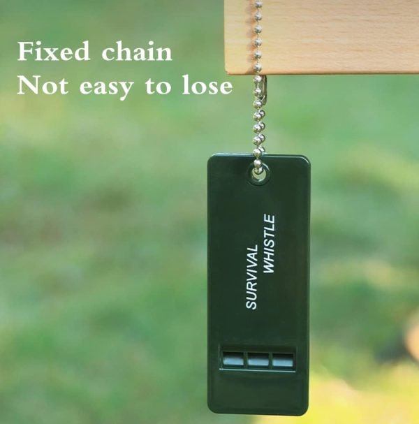 Tri-Band Outdoor Survival Whistle -（10 Pack） Perfect Camping & Emergency Whistle for Backpacking,Outdoor Camping Hiking, Boating, Hunting, Fishing,Kids Rescue Signaling