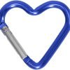 Heart Shaped Carabiner Clip Aluminum Alloy Keychain Clip Spring Snap Hook Camping Backpack Clips Heavy Duty Carabiner Lightweight Aluminum Alloy Keychain Clip Backpack Carabiner Rustproof