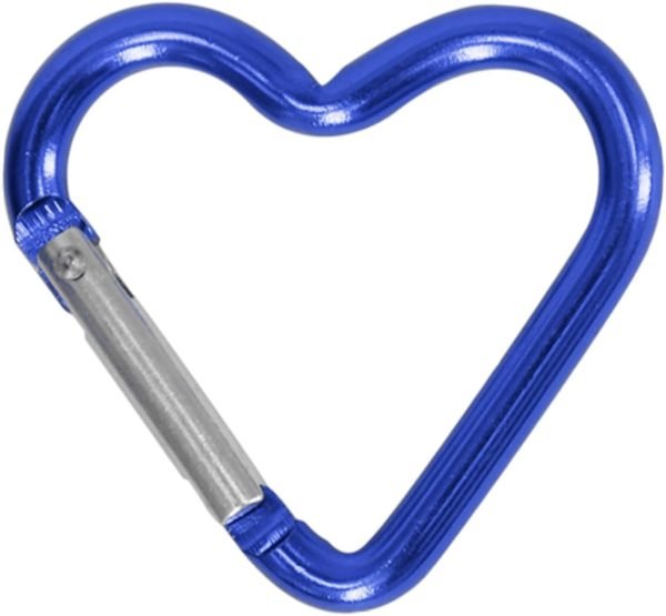Heart Shaped Carabiner Clip Aluminum Alloy Keychain Clip Spring Snap Hook Camping Backpack Clips Heavy Duty Carabiner Lightweight Aluminum Alloy Keychain Clip Backpack Carabiner Rustproof
