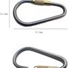 5pcs Mini Titanium Locking Carabiner, Perfect D-Ring for Outdoor and Indoor Use