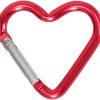 Heart Shaped Carabiner Clip Aluminum Alloy Keychain Clip Spring Snap Hook Camping Backpack Clips Heavy Duty Carabiner Lightweight Aluminum Alloy Keychain Clip Backpack Carabiner Rustproof