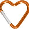 Heart Shaped Carabiner Clip Aluminum Alloy Keychain Clip Spring Snap Hook Camping Backpack Clips Heavy Duty Carabiner Lightweight Aluminum Alloy Keychain Clip Backpack Carabiner Rustproof