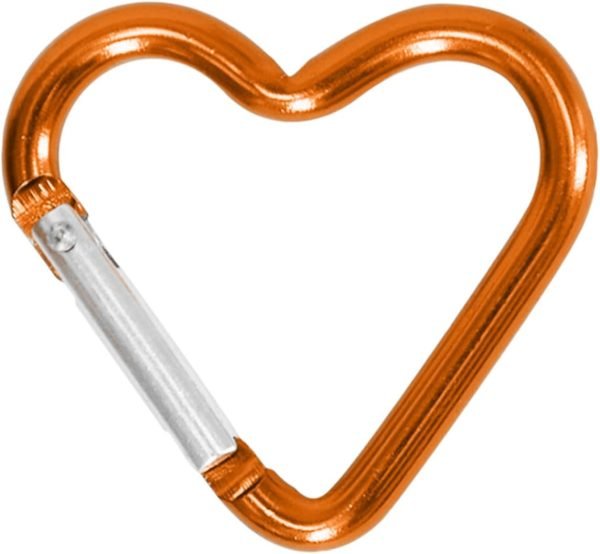 Heart Shaped Carabiner Clip Aluminum Alloy Keychain Clip Spring Snap Hook Camping Backpack Clips Heavy Duty Carabiner Lightweight Aluminum Alloy Keychain Clip Backpack Carabiner Rustproof