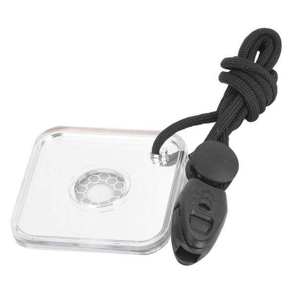 Acrylic Mirror Survival Reflector Mirror Portable Practical Self-Help Tool with Whistle for Emergency