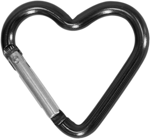 Heart Shaped Carabiner Clip Aluminum Alloy Keychain Clip Spring Snap Hook Camping Backpack Clips Heavy Duty Carabiner Lightweight Aluminum Alloy Keychain Clip Backpack Carabiner Rustproof