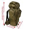 Large Backpack Waterproof Sports Outdoor Camouflage Hiking Mountaineering Backpack Large Capacity Outdoor Camping Climbing Backpack