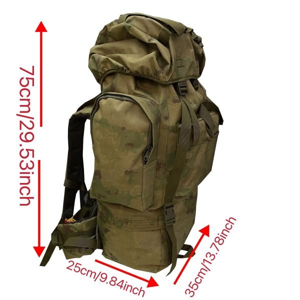 Large Backpack Waterproof Sports Outdoor Camouflage Hiking Mountaineering Backpack Large Capacity Outdoor Camping Climbing Backpack