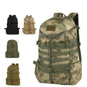 1pc Outdoor Backpack For Camping, Hiking, And Travel, Durable And Water-Resistant, With Multiple Compartments And Pockets