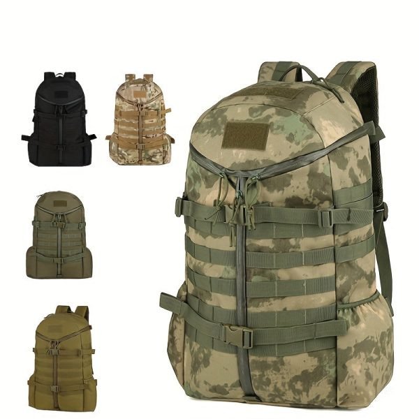 1pc Outdoor Backpack For Camping, Hiking, And Travel, Durable And Water-Resistant, With Multiple Compartments And Pockets
