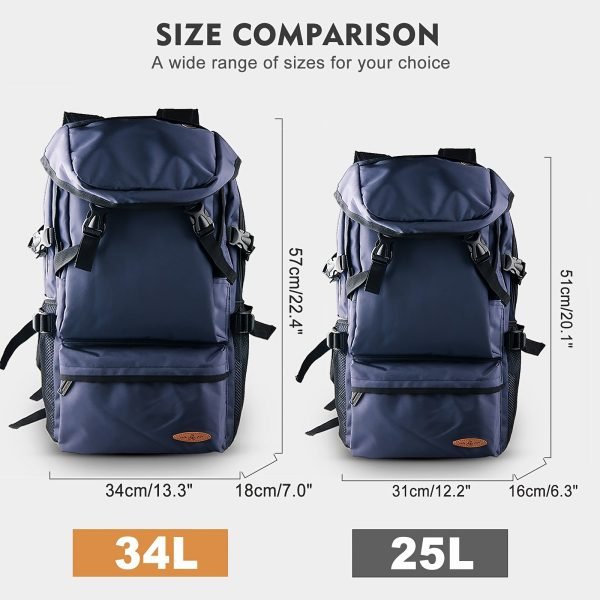 Large Capacity Travel Outdoor Backpack, Multifunctional Camping Hiking Mountaineering Backpack With Multi Pocket