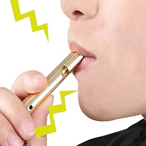 Whistles without peas