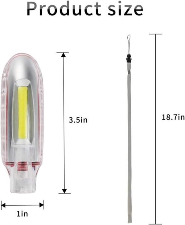 Emergency LED Whistle Light AAA Battery Power COB LED Four Color Personal Alarm for Women and Kids Emergency Survival for Camping Hiking Outdoor Activities 4packs
