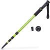 Trekking Pole & Walking Staff | Strong, Lightweight Aluminum | Extends up to 53" Collapses Down to 23" | All-Terrain: Interchangeable Carbonite Ice Pick Tip, Rubber Asphalt Tip, and Snow Cap