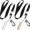Emergency Whistles, 2 PCS Loud Safety Survival Whistles with Carabiner and Lanyard for Outdoor Hiking, Hunting, Camping, Fishing, Kayaking