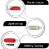 Emergency LED Whistle Light AAA Battery Power COB LED Four Color Personal Alarm for Women and Kids Emergency Survival for Camping Hiking Outdoor Activities 4packs