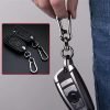 2 Sets Car Keychain car key clip Quick-Release Horseshoe Shape D-Ring Key Fob Holder with Round Carabiner Keychain