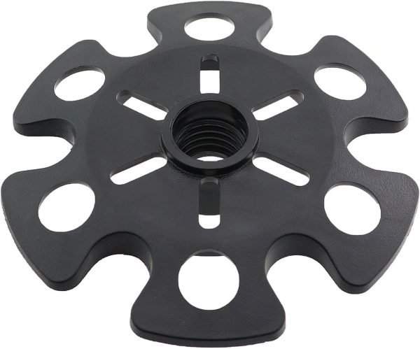 2PCS Trekking Pole Snow Baskets Universal Accessories for Walking Sticks Anti Sink Tips Horseshoe Foot Plastic Protectors and Replacement Tips for Trekking Poles in Black