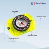 Orienteering Compass - Hiking Backpacking Compass - Advanced Scout Compass Camping and Navigation - Boy Scout Compass Kids - Childrens Compasses for Map Reading - Baseplate Compass Survival