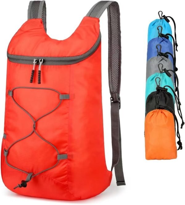 16L Hiking-Daypack Lightweight-Foldable Travel-Backpack Water-Resistant Camping Outdoor Packable Easy Carry-on Bag (Lake Blue)