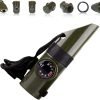 Emergency Survival Whistle,Multifunctional Outdoor Tools,Loud Safety Signaling,Compass/Thermometer/Light/Magnifier/Reflector Mirror/Storage Room/Lanyard,Expedition/Exploration/Hiking/Camping/Climbing