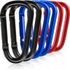 Fishing CC2 Carabiner Clip, 2.3" Small Carabiner Keychain, Multi-use Aluminium D Ring Caribeener Clips