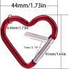 Heart Shaped Carabiner Clip Aluminum Alloy Keychain Clip Spring Snap Hook Camping Backpack Clips Heavy Duty Carabiner Lightweight Aluminum Alloy Keychain Clip Backpack Carabiner Rustproof