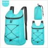 16L Hiking-Daypack Lightweight-Foldable Travel-Backpack Water-Resistant Camping Outdoor Packable Easy Carry-on Bag (Lake Blue)